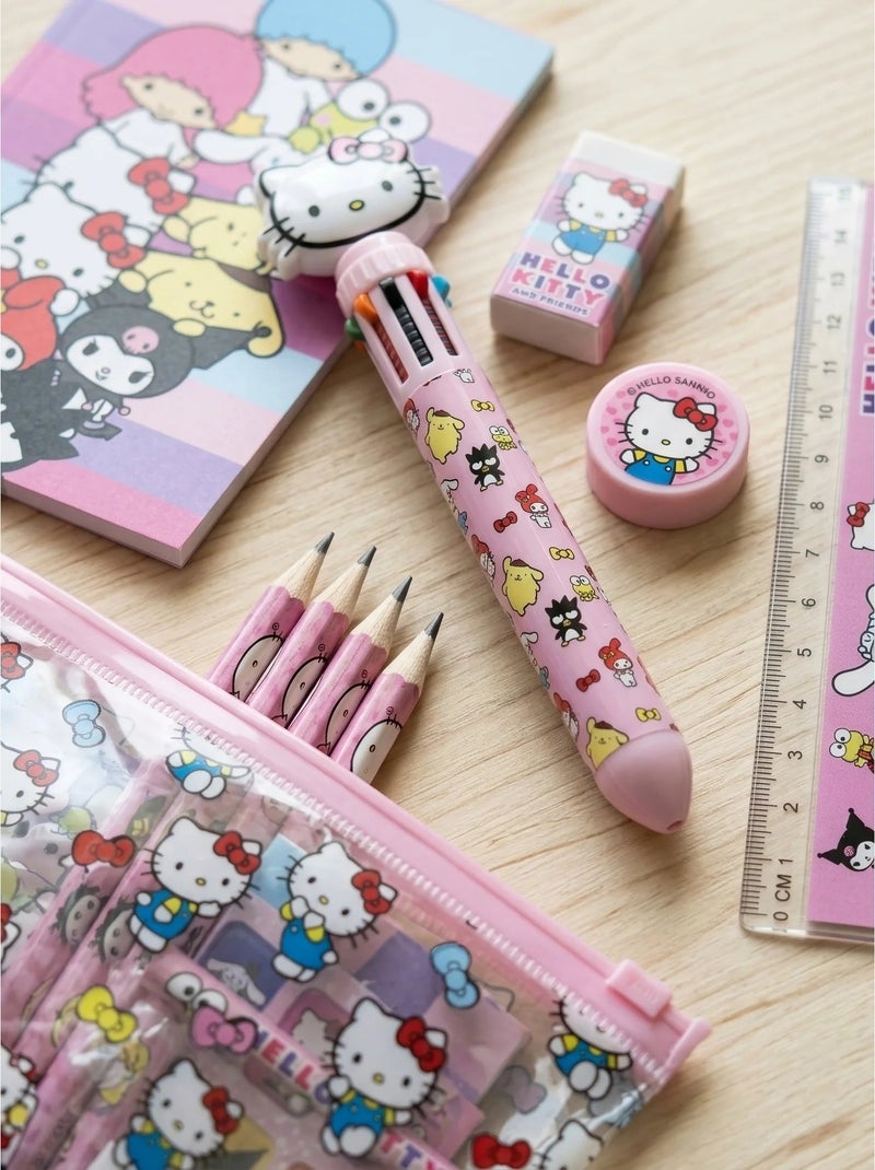 Set de papeterie trousse complète hello kitty sanrio Rose - Kiabi
