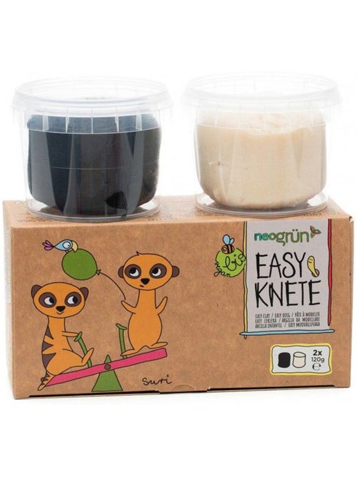 Set de pâte à modeler noir et blanc - Kiabi