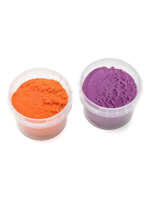 Set de Pâte à modeler orange et violet - Kiabi