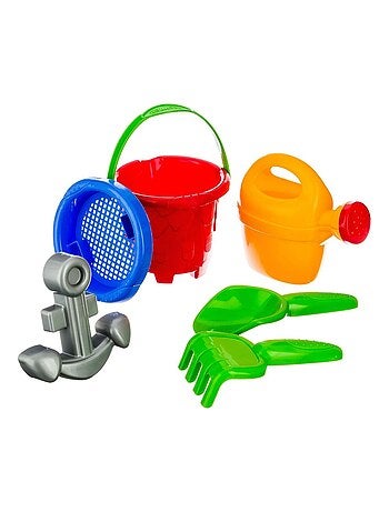 Set de plage enfant avec seau et jeux