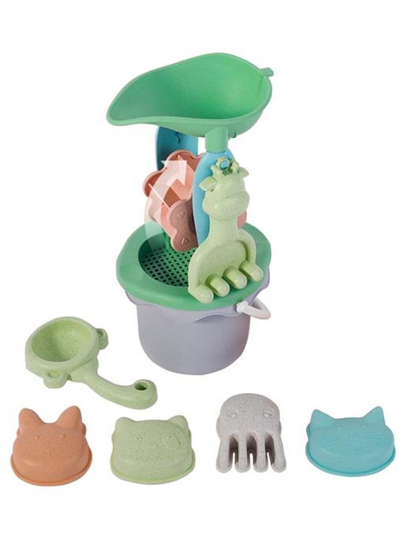 Set de plage & jardin - 8 Pièces, Moulin en Paille de Blé Magni Multicolore - Kiabi