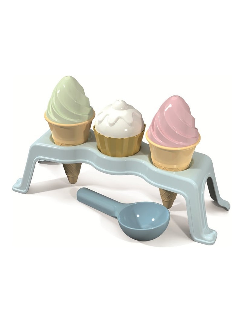 Set de plage pour cupcakes et crèmes glacées Multicolore - Kiabi