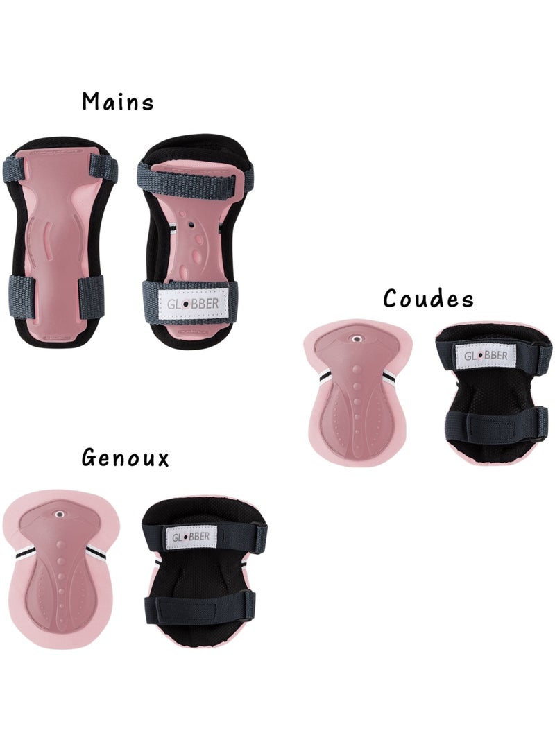 Set de protections enfant XXS (coudes, genoux, poignets) Rose clair - Kiabi
