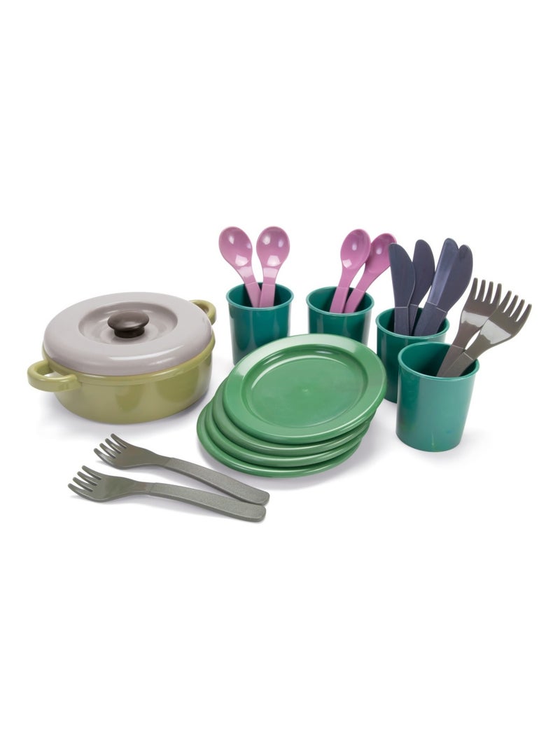 Set de repas en filet 22 pcs Vert - Kiabi