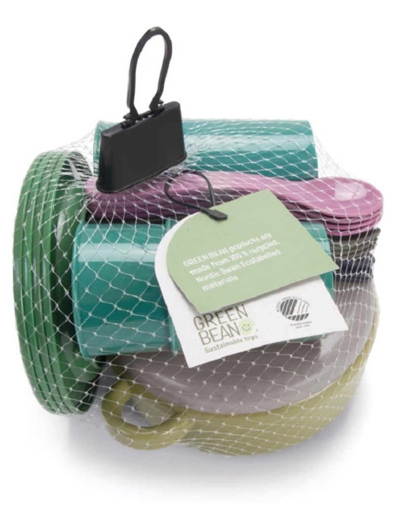 Set de repas en filet 22 pcs Vert - Kiabi