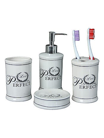 Set de salle de bain Perfect Life - 4 pièces