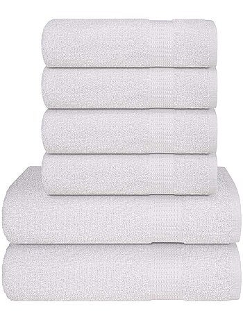 Set de serviettes frogn en coton 6 pièces 360 g/m² - vidaxl