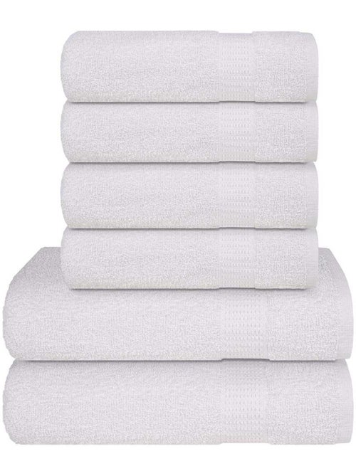 Set de serviettes frogn en coton 6 pièces 360 g/m² - vidaxl - Kiabi