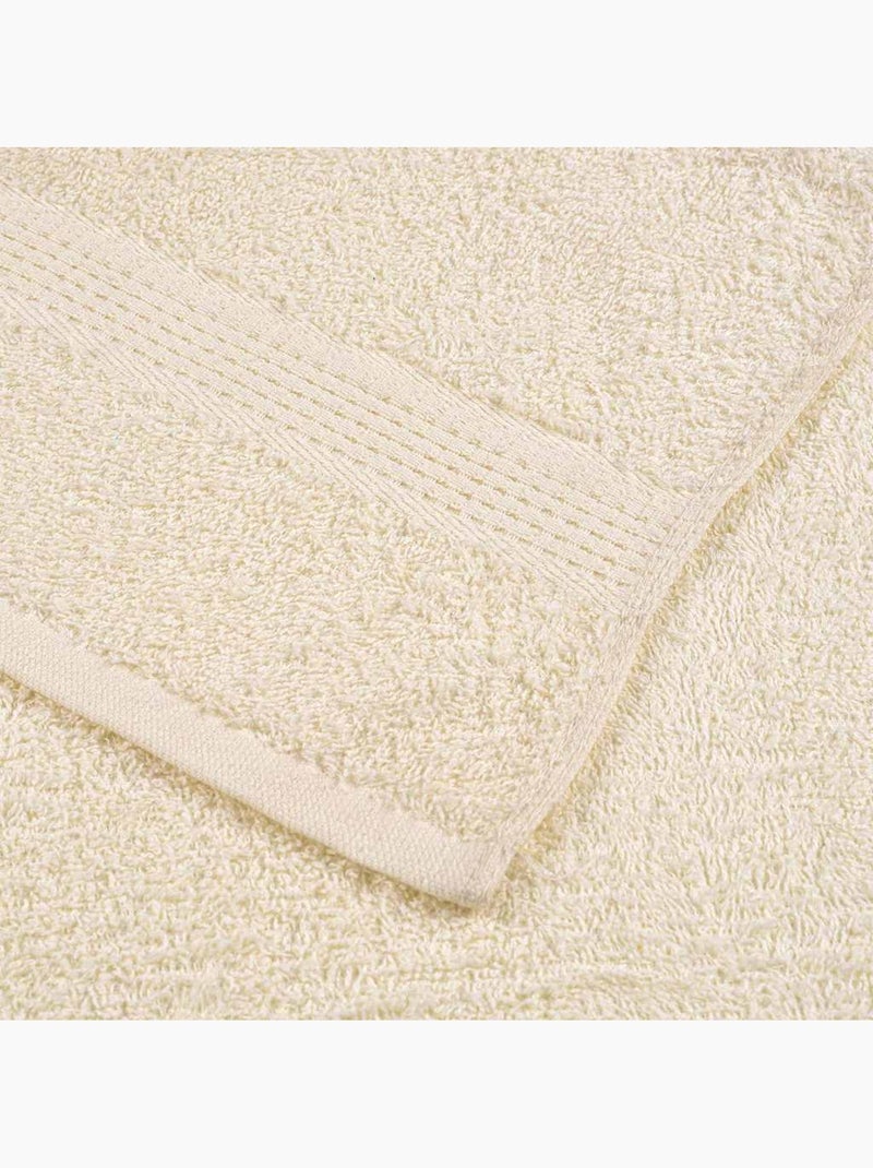 Set de serviettes frogn en coton 6 pièces 360 g/m² - vidaxl Crème - Kiabi