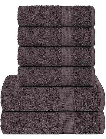 Set de serviettes frogn en coton 6 pièces 360 g/m² - vidaxl