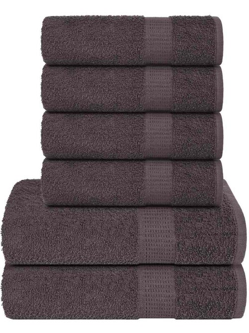 Set de serviettes frogn en coton 6 pièces 360 g/m² - vidaxl - Kiabi Set de serviettes frogn en coton 6 pièces 360 g/m² - vidaxl - Kiabi
