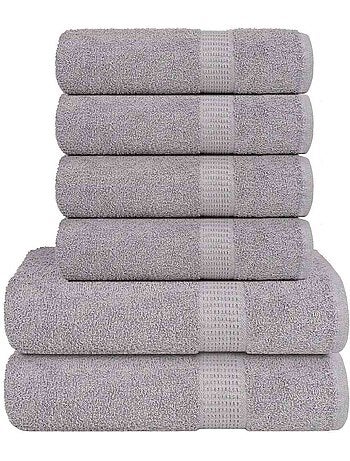 Set de serviettes frogn en coton 6 pièces 360 g/m² - vidaxl