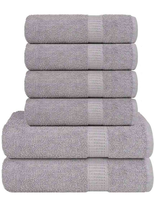 Set de serviettes frogn en coton 6 pièces 360 g/m² - vidaxl - Kiabi