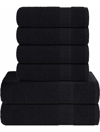 Set de serviettes frogn en coton 6 pièces 360 g/m² - vidaxl