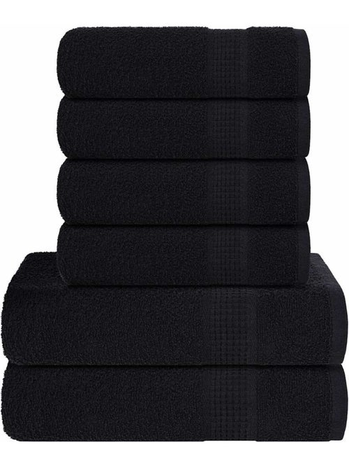 Set de serviettes frogn en coton 6 pièces 360 g/m² - vidaxl - Kiabi Set de serviettes frogn en coton 6 pièces 360 g/m² - vidaxl - Kiabi