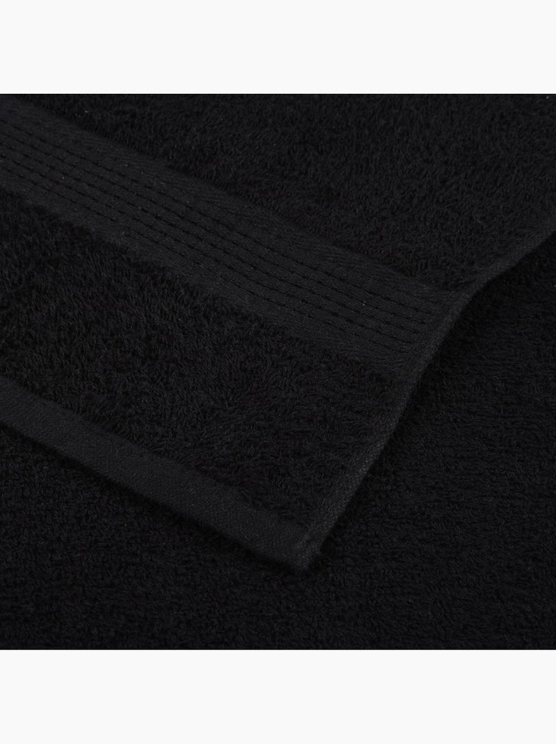 Set de serviettes frogn en coton 6 pièces 360 g/m² - vidaxl Noir - Kiabi