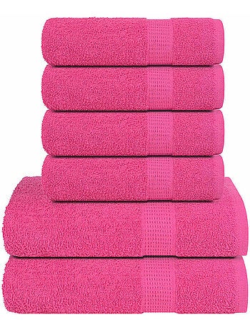 Set de serviettes frogn en coton 6 pièces 360 g/m² - vidaxl