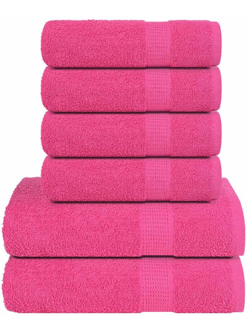 Set de serviettes frogn en coton 6 pièces 360 g/m² - vidaxl - Kiabi