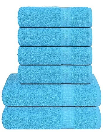 Set de serviettes frogn en coton 6 pièces 360 g/m² - vidaxl