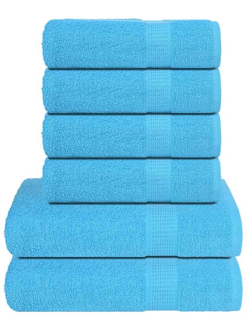 Set de serviettes frogn en coton 6 pièces 360 g/m² - vidaxl - Kiabi Set de serviettes frogn en coton 6 pièces 360 g/m² - vidaxl - Kiabi