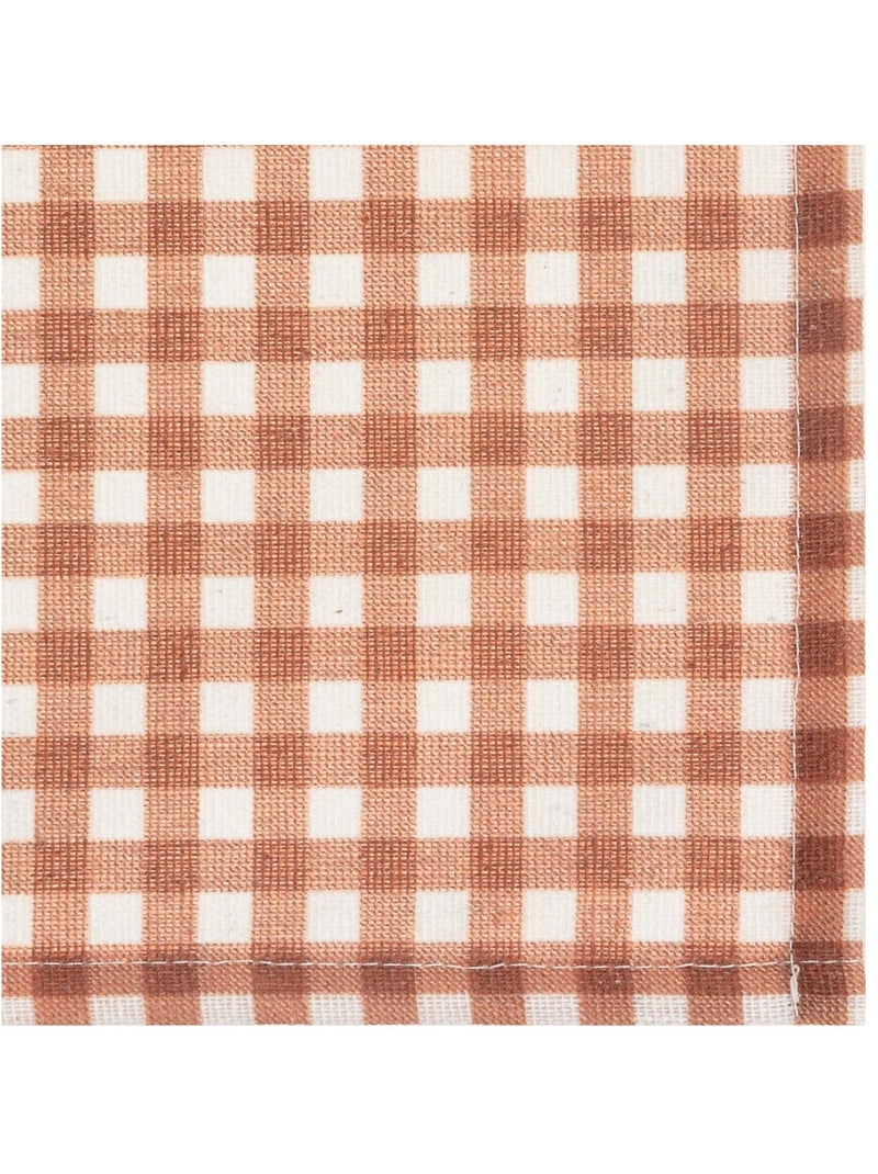 Set de table a carreaux Vichy Marron - Kiabi