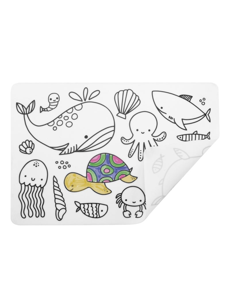 Set de table à colorier - Océan N/A - Kiabi