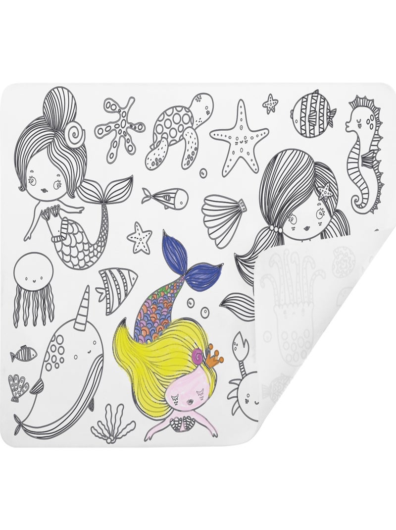 Set de table à colorier - Sirène N/A - Kiabi