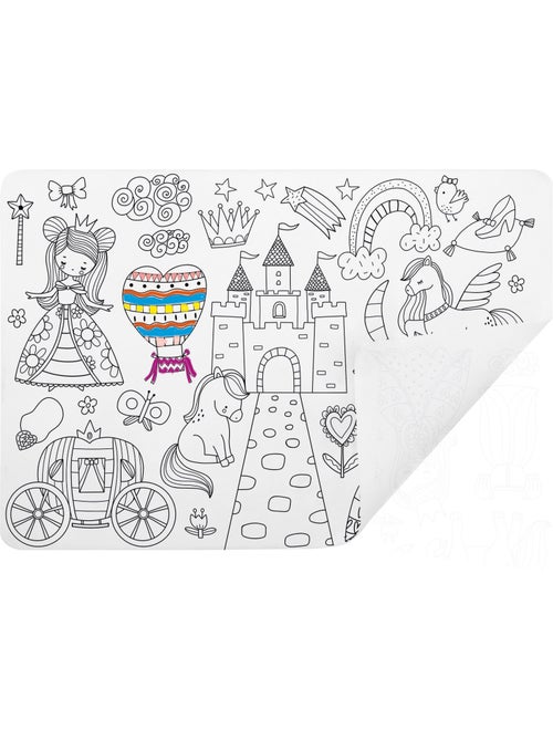 Set de table à colorier princesses - Kiabi