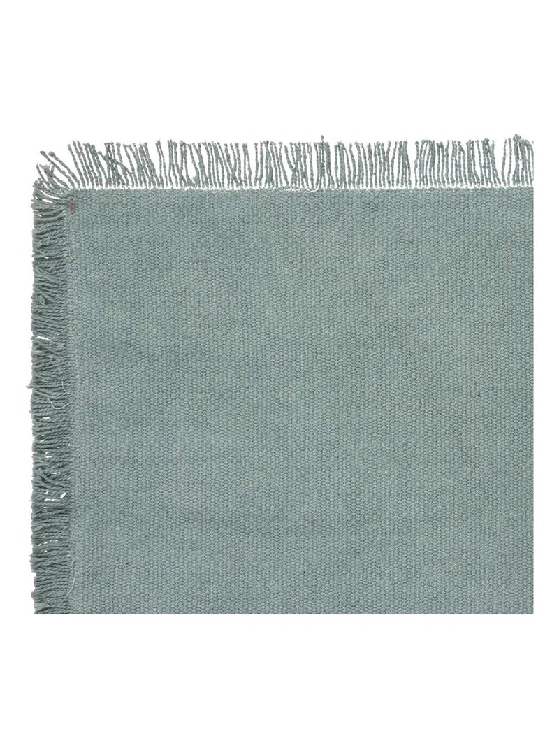 Set de table à franges Bleu céladon - Kiabi