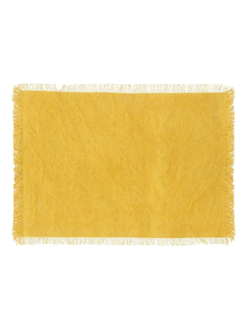 Bordure De Pompons à Franges En Laine Jaune - 3/4 De Pouce, Couleur Jaune, Fabrication France, Neuve