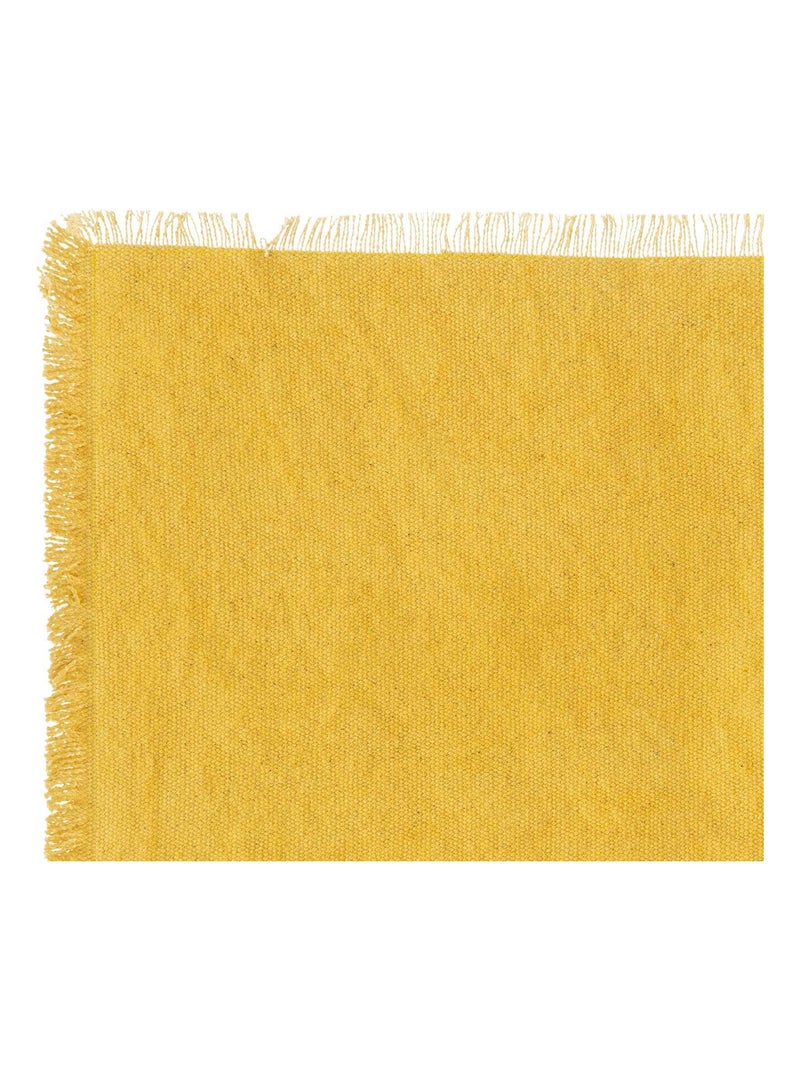 Set de table à franges Jaune - Kiabi