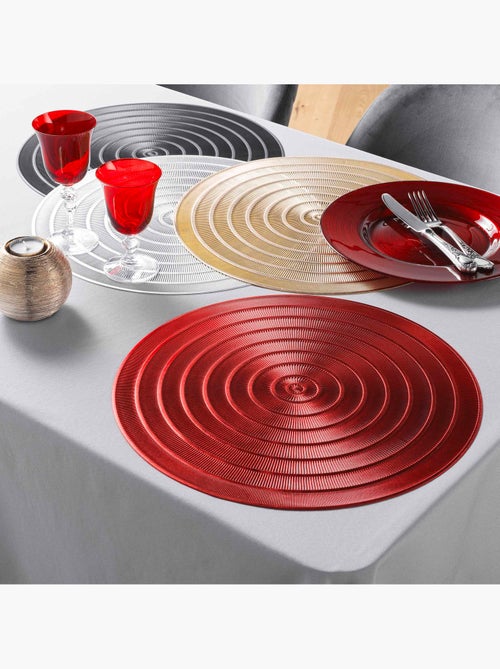 Set de table ajoure Ø 40 cm Orient argent - Kiabi