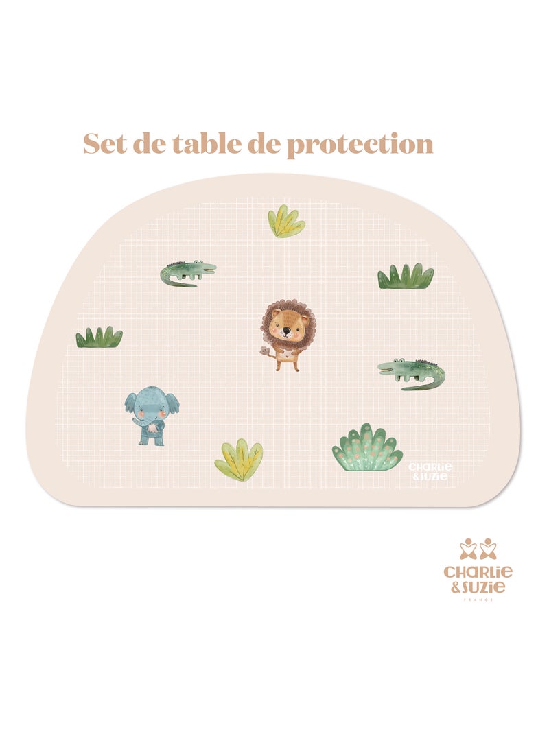 Set de table Animaux de la Jungle Multicolore - Kiabi
