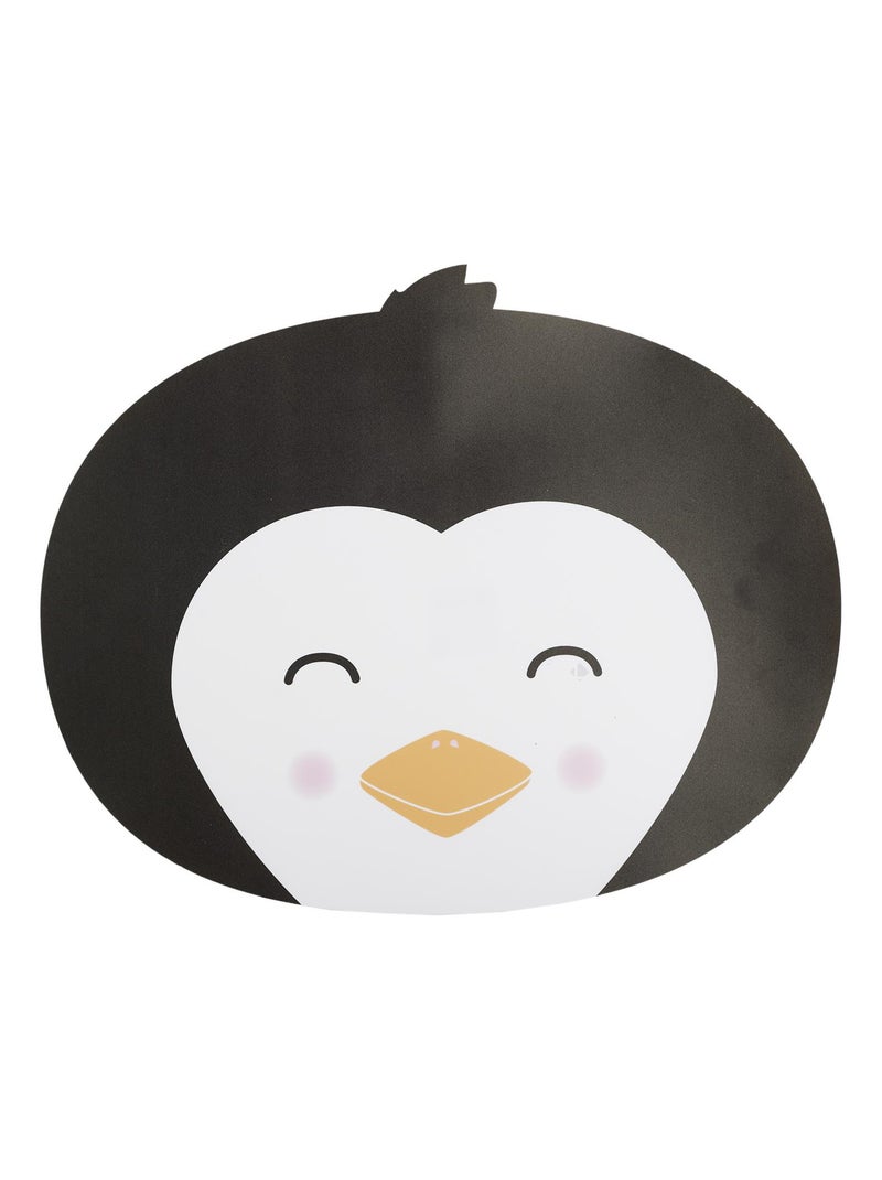 Set de table ANIMAUX Pingouin Noir Blanc - Kiabi