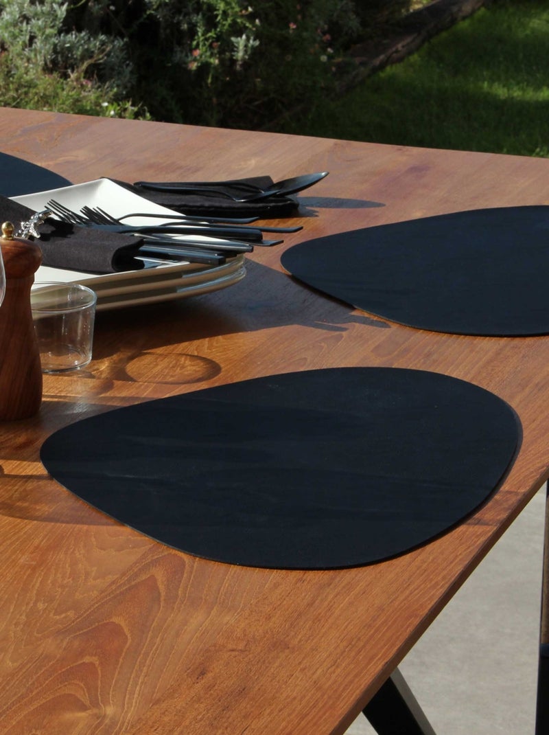 Set de table antidérapant design galet Noir - Kiabi