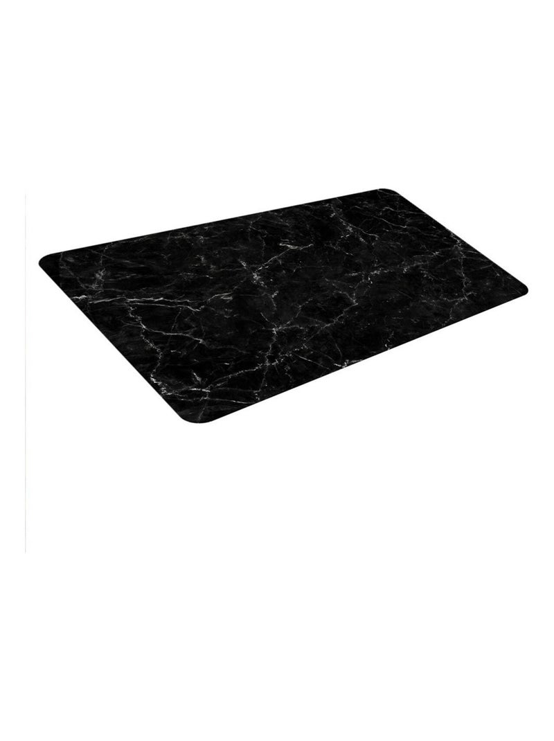 Set de table aspect marbre noir Noir - Kiabi