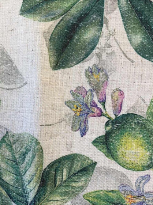 Set de table beige en polylin enduit citrons verts 35 x 48 cm - Kiabi