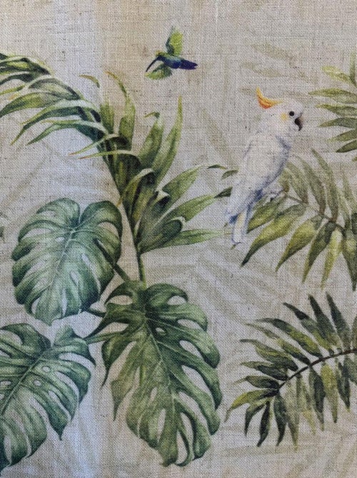 Set de table beige en polylin enduit tropical 35 x 48 cm - Kiabi