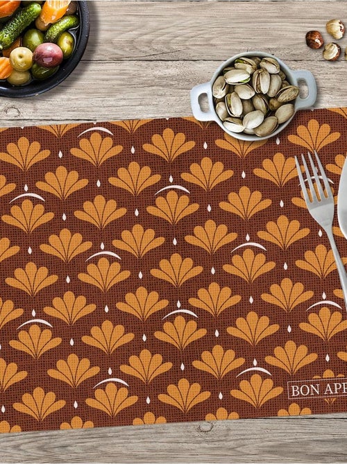 Set de table Bon Appétit éventails - Rectangulaire - Kiabi