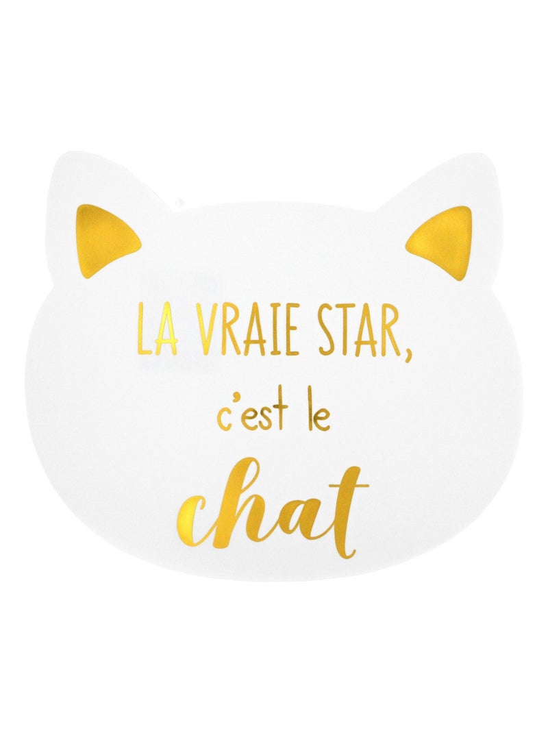 Set de table CHAT lot de 2 Jaune or - Kiabi