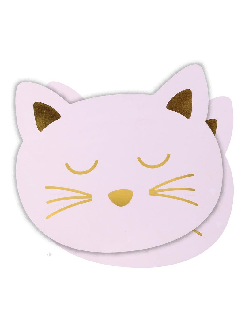 Set de table CHAT lot de 2 Rose - Kiabi