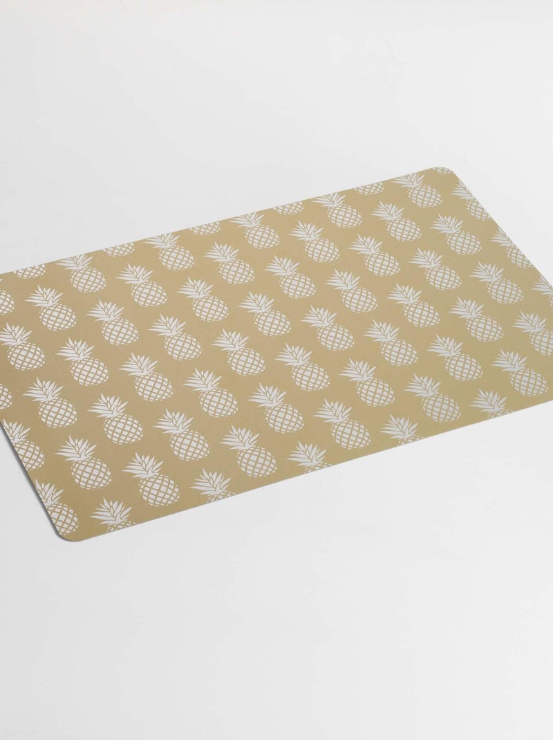 Set de table Collection Ananas Gold Doré/or - Kiabi