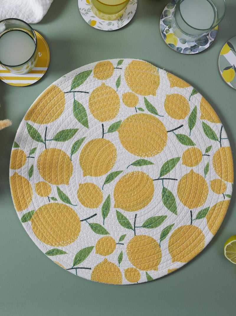 Set de table collection LIMONE Jaune - Kiabi