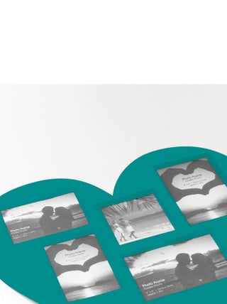 Set de table Colllection Cadre photos Coeur