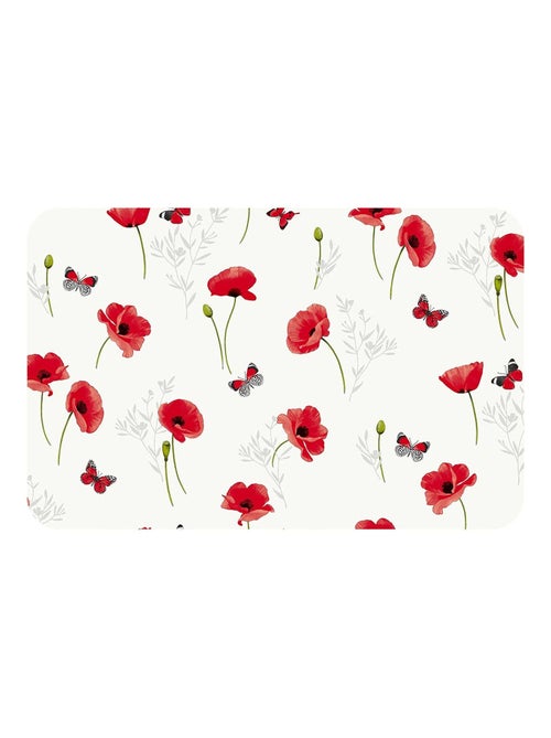 Set de table Coquelicots - 43 x 30 cm - Rouge - Kiabi Set de table Coquelicots - 43 x 30 cm - Rouge - Kiabi