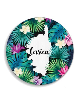 Set de table CORSICA rond PVC tissé