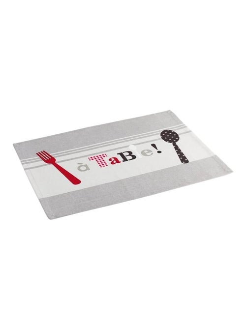 Set de table coton 33 x 45 cm epicurien A table! - Kiabi
