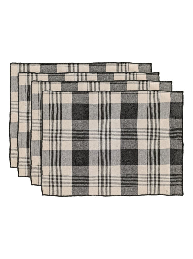 Set de table coton collection NESS Kaki - Kiabi