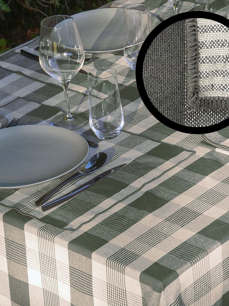 Set de table coton collection NESS Kaki - Kiabi