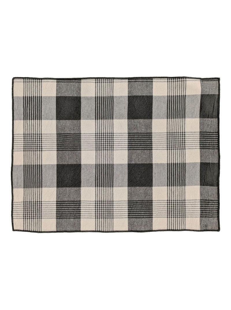 Set de table coton collection NESS Kaki - Kiabi